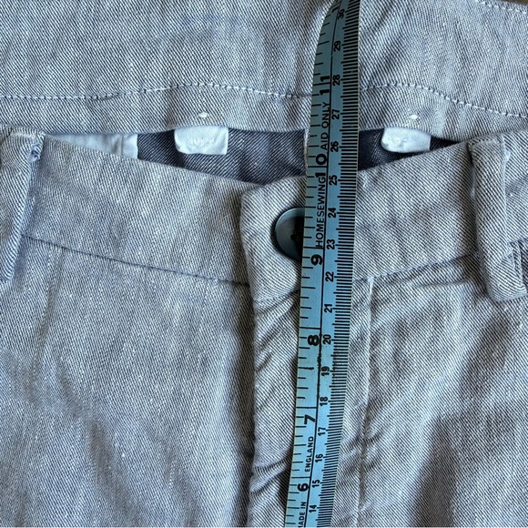 Mason’s Torino Style Linen Blend Casual Dress Trousers Light Blue EU 52 Italy - Picture 8 of 12